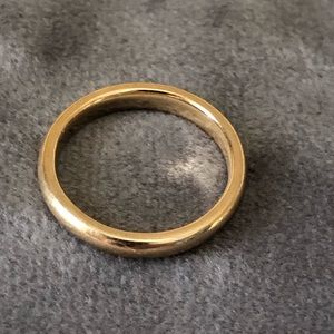 Wedding band 14K solid yellow gold ring size 6